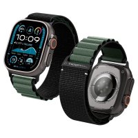 - Apple Watch 44/45/46mm/Watch Ultra 49mm - Armband - WBF1 - Svart Grön