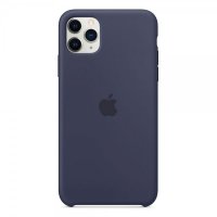 - iPhone 11 Pro Max - Skal - Silicone Case - Midnight Blue