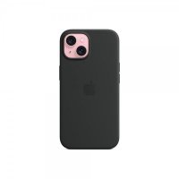 - iPhone 15 - Skal - Silicone Case MagSafe - Svart
