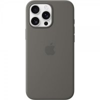 - iPhone 16 Pro Max - Skal - Silicone Case MagSafe - Stone Gray