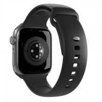 - Apple Watch 44/45/46mm/Ultra 49mm - Armband - ICON Silicone Band - Svart