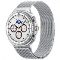 - Samsung Galaxy Watch 8 40/44mm/Classic 46mm - Armband - Metal Fit - Silver
