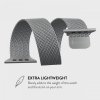 - Apple Watch 38/40/41/42mm - Armband - Metal Mesh - Silver