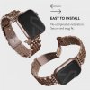 - Apple Watch 44/45/46mm/Ultra 49mm - Armband - Metal - Roseguld