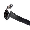 - Apple Watch 38/40/41/42mm - Armband - Äkta Läder - Svart