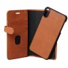 - iPhone Xs Max - Fodral - 2in1 Magnet Case - Cognac
