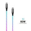 - Kabel - Glowing RGB LED - USB-C/USB-C 1.2m