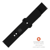 - Samsung Galaxy Watch 20mm - Armband - Silicone Sporty Strap - Svart