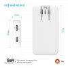 Reseladdare Slim Traveller 2xUSB-C 45W