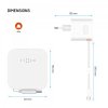 GaN65 Laddare med utdragbar USB-C Kabel 65W