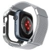 - Apple Watch 45mm - Skal & Armband - Metal Fit Pro - Silver
