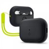- AirPods Pro 2 - Skal - Silicone Fit + Strap - Svart