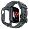 - Apple Watch 44/45mm - Armband & Skal - Rugged Armor Pro - Dark Gray
