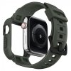 - Apple Watch 44/45mm - Skal & Armband - Rugged Armor Pro - Military Green