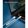 Essential - Kabel - USB-A till USB-C 60W - 1m Vit