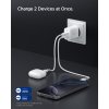 Essential - Laddare - USB-C/USB-A 20W - Vit
