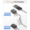 Essential Powerbank med inbyggd Kabel 10 000 mAh 30W Svart