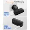 Essential Powerbank med Stativ 5000 mAh 22.5W Svart