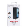 - iPhone 12 mini - Fodral - Wally Wallet Case - Svart