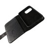 - iPhone 12/iPhone 12 Pro - Fodral - Äkta läder Kortfack - Svart