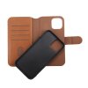 - iPhone 12/iPhone 12 Pro - Fodral - Magnetiskt Avtagbart Skal - Brun