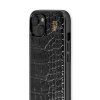 - iPhone 13/14/15/16e/17e - Skal - Vegan Leather Case MagSafe - Black Croco