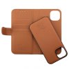 - iPhone 14 Plus - Fodral - Magnetiskt Avtagbart Skal - Brun