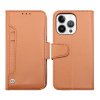- iPhone 14 Pro - Fodral - Utfällbart Kortfack - Brun