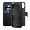 - iPhone 16 - Fodral - Wallet Detachable 2 in 1 - Svart