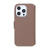- iPhone 16 Pro - Fodral - Äkta läder Kortfack - Brun