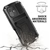 - iPhone 16 - Skal - Metall Stöttåligt - Svart