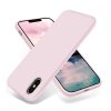 - iPhone X/iPhone Xs - Skal - Silikon - Sandrosa