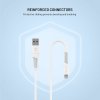- Kabel - Liquid Silicone - USB-A/Lightning 1.2m Vit