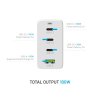 - Laddare - GaN100 3xUSB-C & 1xUSB-A
