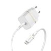 - Laddare & Kabel - USB-C to Lightning 20W Wall Charger + Cable - Vit
