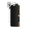 - iPhone 15 Pro - Skärmskydd & Skal & Kameraskydd - 3-in-1 Bundle Set Privacy