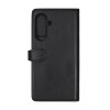 - Samsung Galaxy A37 - Fodral - 2-i-1 Äkta Läder 3 Kortfack - Svart