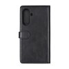 - Samsung Galaxy A57 - Fodral - 2-i-1 Äkta Läder 3 Kortfack - Svart