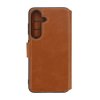 - Samsung Galaxy S24 - Fodral - 4 Kortfack - Brun