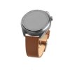 - Samsung Galaxy Watch 20mm - Armband - Leather Strap - Brun