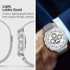 - Samsung Galaxy Watch 8 40/44mm/Classic 46mm - Armband - Metal Fit - Silver