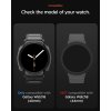- Samsung Galaxy Watch 8 44mm - Armband & Skal - Rugged Armor Pro - Matte Black