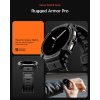 - Samsung Galaxy Watch 8 44mm - Armband & Skal - Rugged Armor Pro - Matte Black