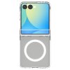 - Samsung Galaxy Z Flip 7 - Skal - Ultra Hybrid Pro MagFit - Clear White