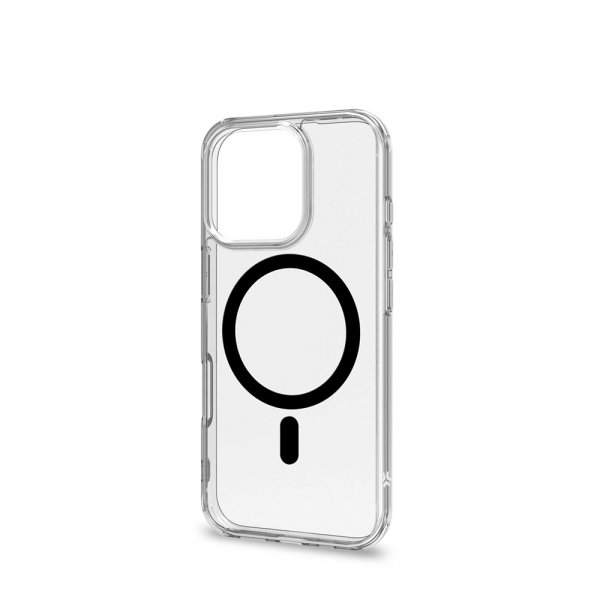 - iPhone 16 Pro - Skal - GELSKINMAG - Transparent/Svart