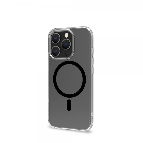- iPhone 16 Pro - Skal - GELSKINMAG - Transparent/Svart