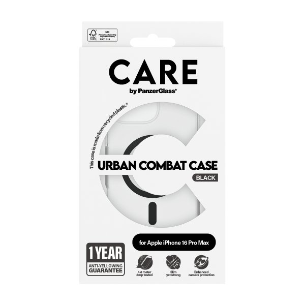 - iPhone 16 Pro Max - Skal - Urban Combat MagSafe - Svart