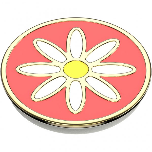 PopGrip Enamel Quaint Daisy Coral