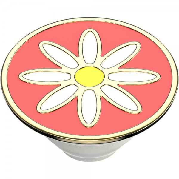 PopGrip Enamel Quaint Daisy Coral