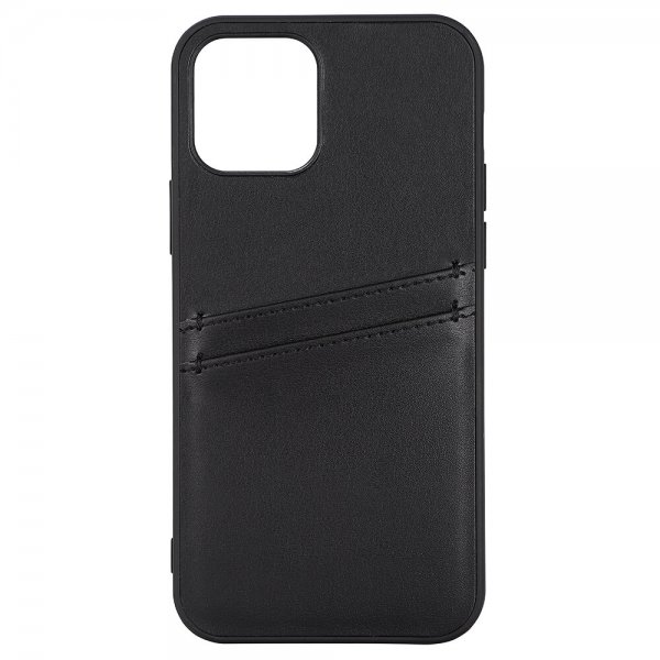 - iPhone 12/iPhone 12 Pro - Skal - Backcover with Card Slots - Svart